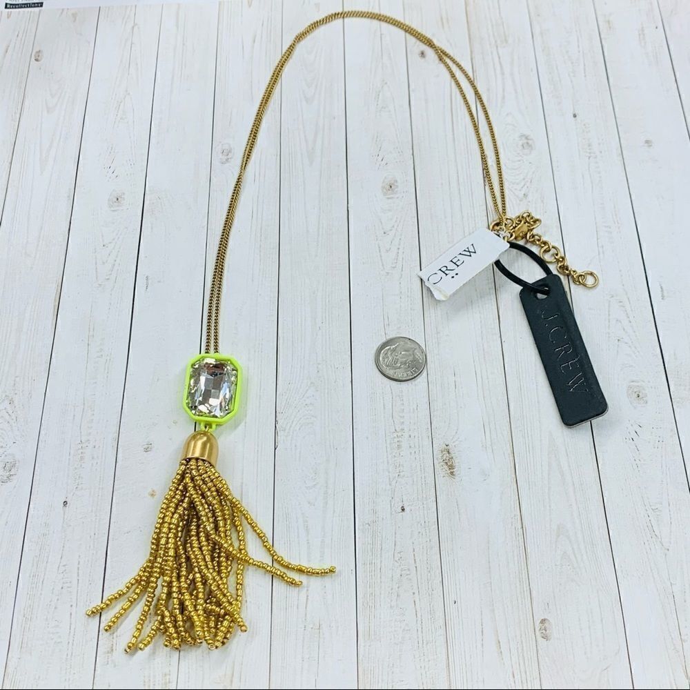 J Crew Factory Brulee Tassel Necklace‎